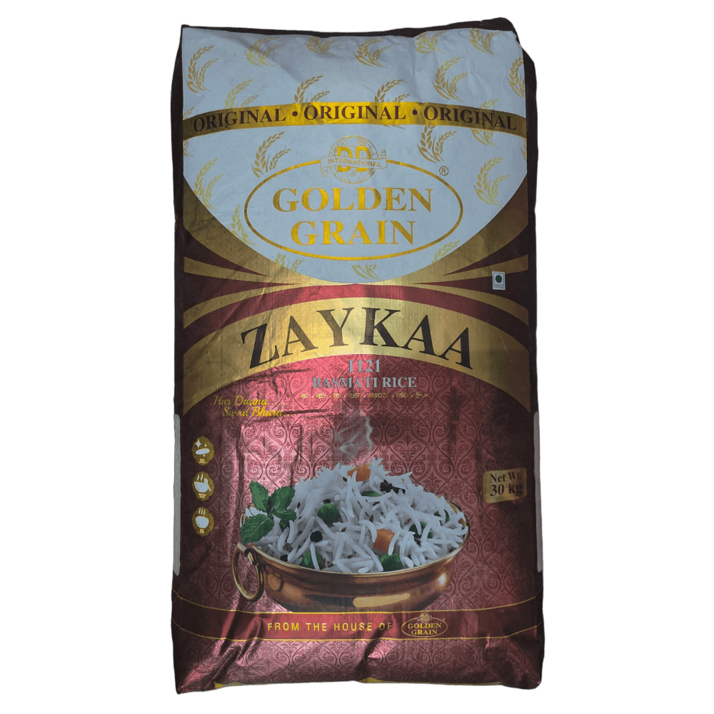 Golden Grain - Zaykaa 1121 Basmati Rice - 30 KG