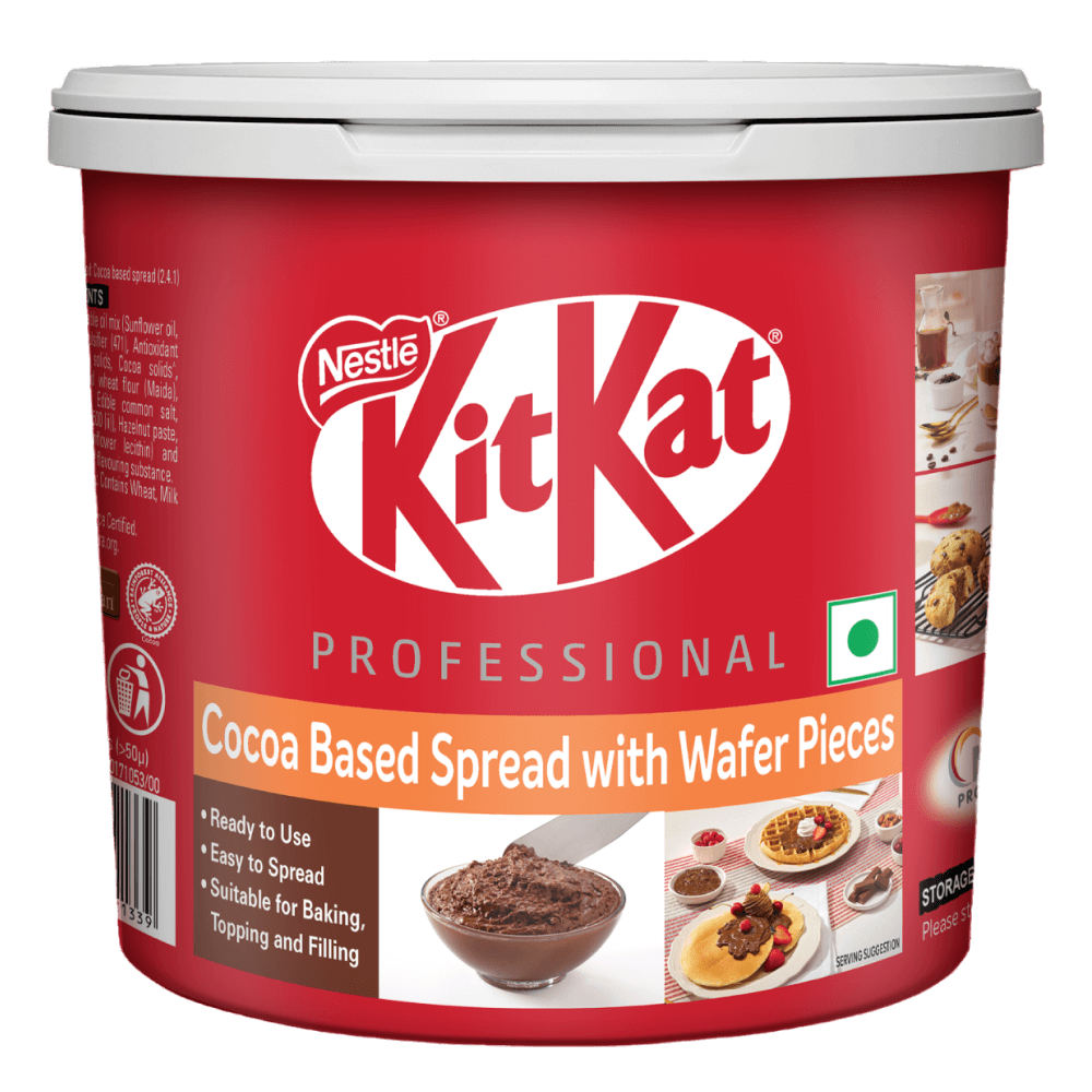 KitKat - Professional Cocoa Based Spread with Wafer Pieces - 1 KG