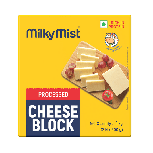 Milky Mist - Processed Cheese Block - 1 KG