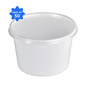 Khushi - White Round Container with Lid - 500 ml - (Pack of 50)
