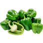 Green Capsicum Mix Size - 500 GM