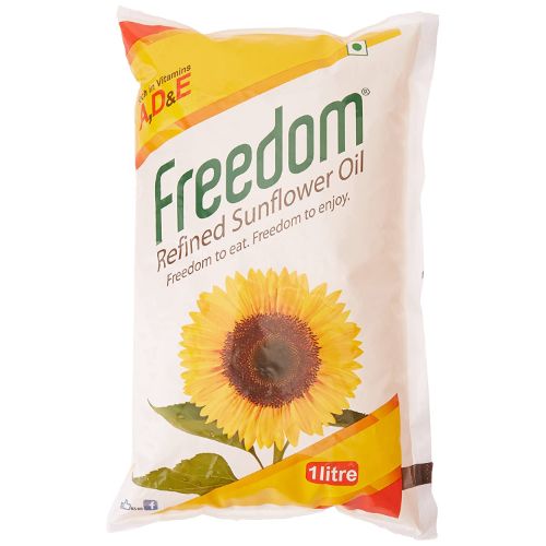 Freedom Refined Sunflower Oil - 1 L Pouch (Pack of 16)