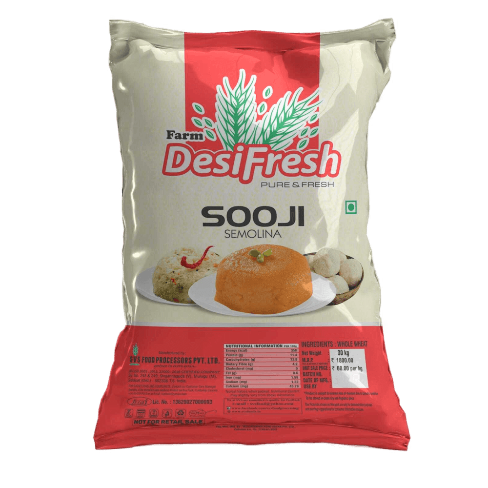Farm DesiFresh - Sooji (Semolina) - 30 KG