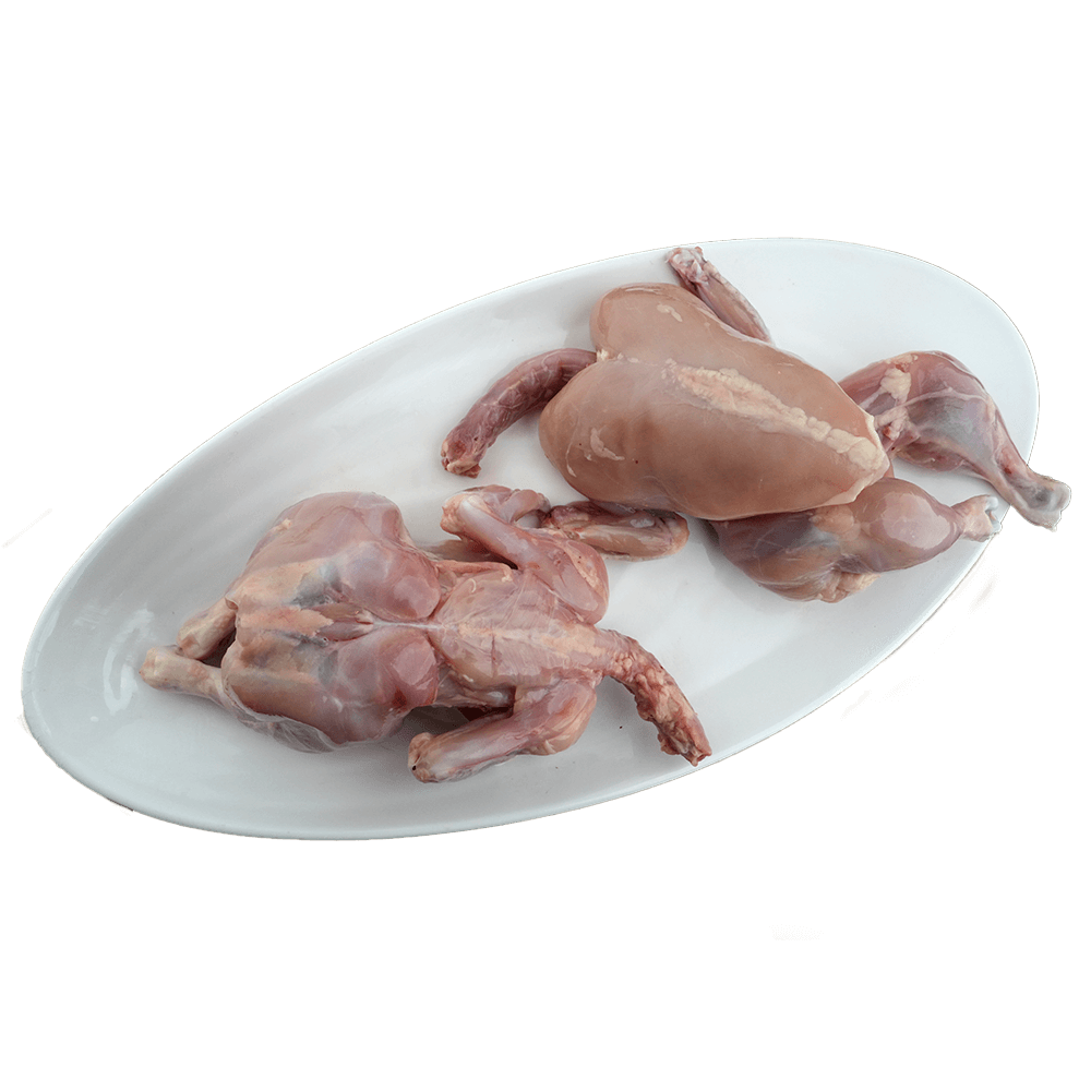Chilled Chicken Whole Skinless (1100 - 1300 gm/pc), 4 Pc/Pack