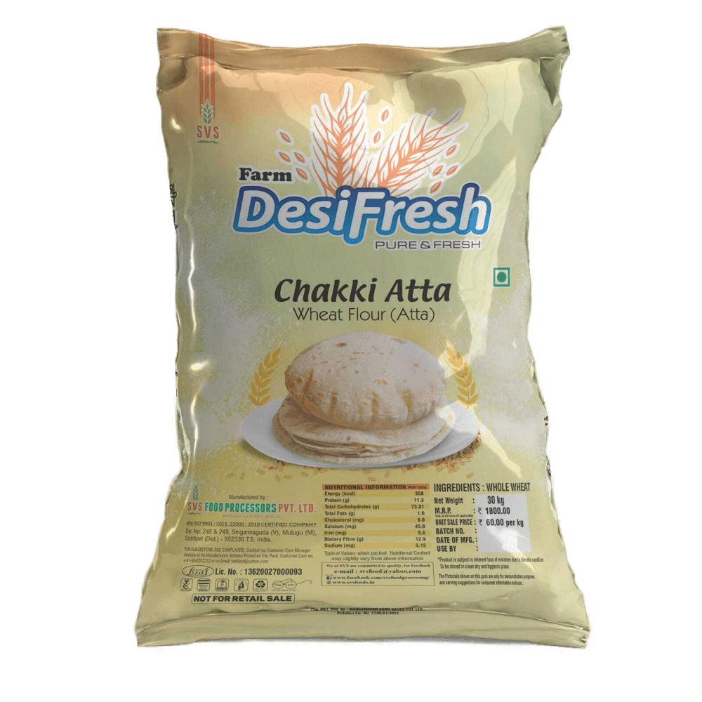 Farm DesiFresh Chakki Aata - 30 KG