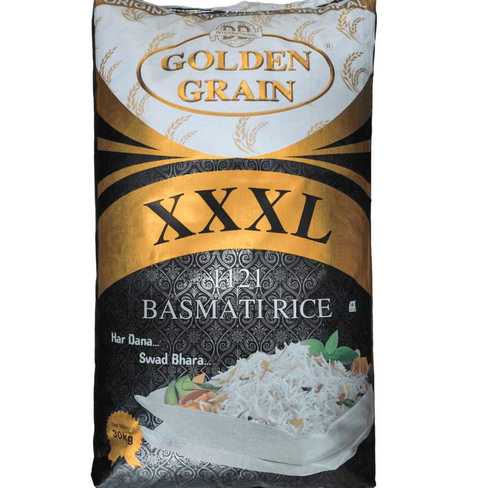 Golden Grain - XXXL 1121 Basmati (Biryani) Rice, 30 Kg