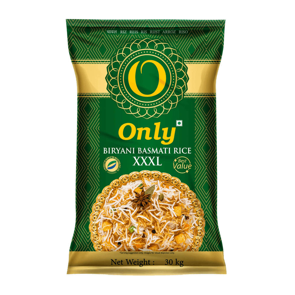 Only - Biryani XXXL Basmati (Biryani) Rice, 30 Kg