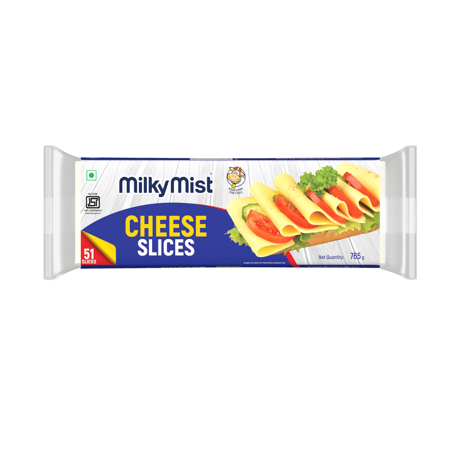 Milky Mist - Cheese Slice - 765 gm