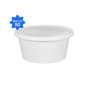 Khushi - White Round Container with Lid - 100 ml - (Pack of 50)