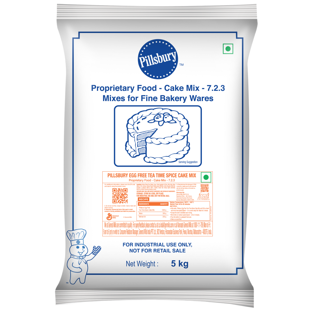Pills Bury - Egg Free Tea Time Spice Cake Mix - 5 KG