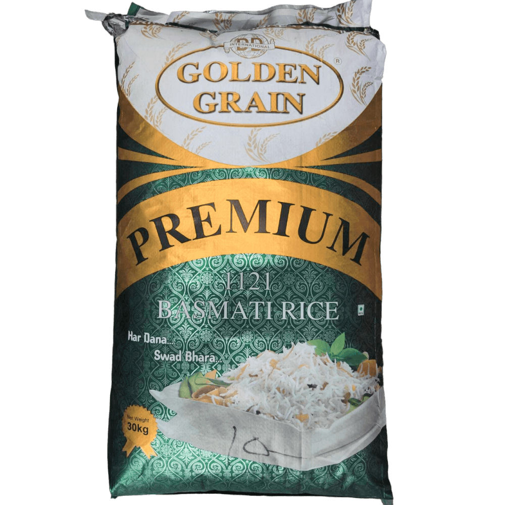 Golden Grain - Premium 1121 Basmati Rice, 30 Kg