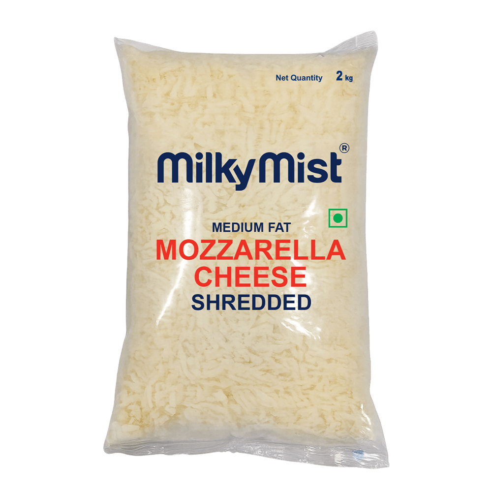 Milky Mist - Mozzarella Cheese Diced (Shredded) - 2 KG