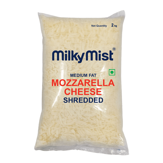Milky Mist - Mozzarella Cheese Diced (Shredded) - 2 KG