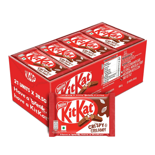 KitKat - 4 Fingers Wafer Bar 38.5 gm (Pack of 21)
