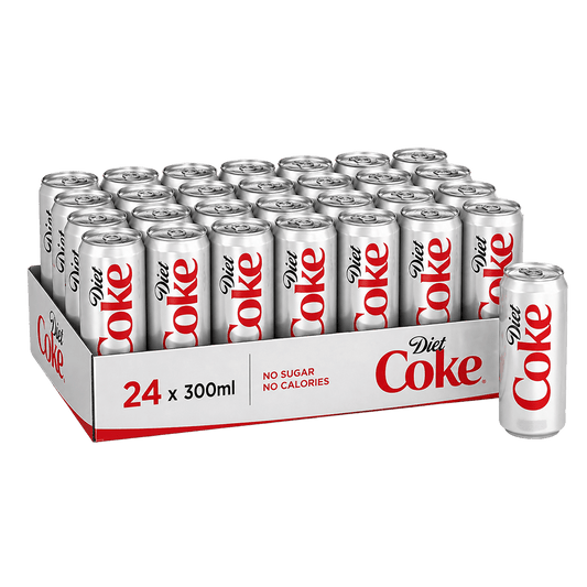 Coca Cola - Diet Coke - 300 ML Can (Pack of 24) - MRP - 40/Pc